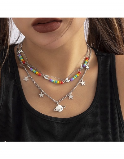  Ethnic Style Colorblock Simple Versatile Necklace For Ladies #800728 $7.21 USD, Wholesale Fashion Necklaces