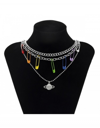 Replica  Hip-hop Punk Style Fashion Simple Women's Necklace #800733 $7.48 USD for Wholesale