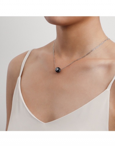 Replica Chic Design Tennis Black 8 Necklace #800735 $4.03 USD for Wholesale