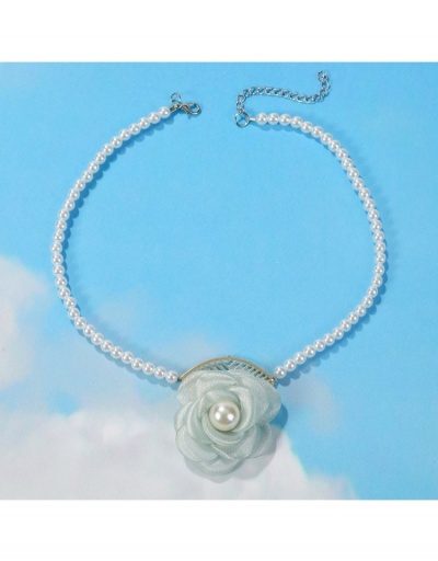  Creative Cute Faux Pearl Flower Necklace #800736 $5.94 USD, Wholesale Fashion Necklaces