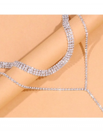 Replica  Fashion Rhinestone Long Tassel Necklace #800737 $11.38 USD for Wholesale