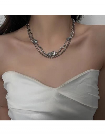 Replica  Women's Titanium Steel Double Layer Necklace #800738 $6.68 USD for Wholesale