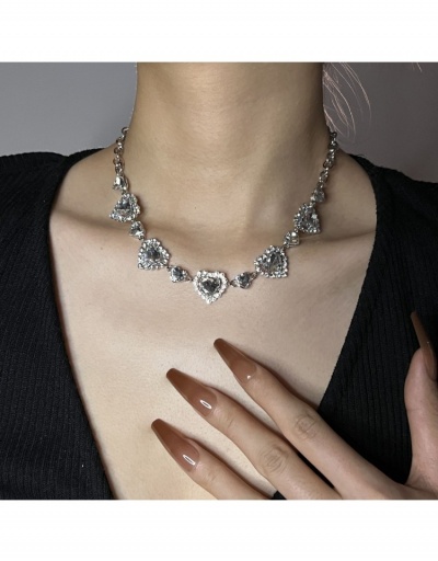  2022 Rhinestone Heart Party Necklace #800741 $8.76 USD, Wholesale Fashion Necklaces