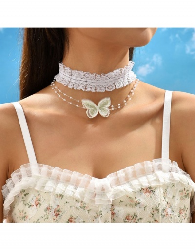  Cute Ladies Bow Faux Pearl Choker Necklaces #800742 $5.94 USD, Wholesale Fashion Necklaces