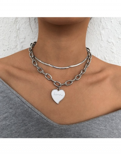 Easy Matching Heart Pendant Chain Necklace #800745 $7.67 USD, Wholesale Fashion Necklaces