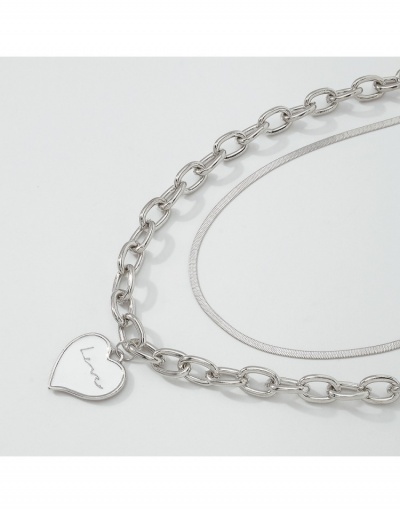 Replica Easy Matching Heart Pendant Chain Necklace #800745 $7.67 USD for Wholesale