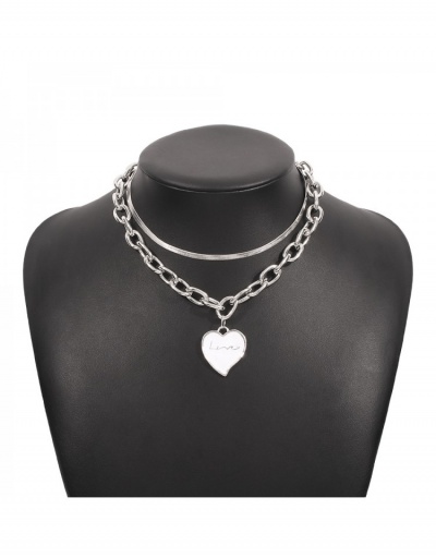 Replica Easy Matching Heart Pendant Chain Necklace #800745 $7.67 USD for Wholesale