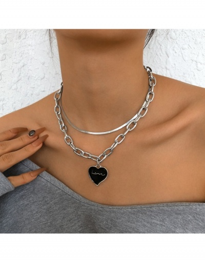 Replica Easy Matching Heart Pendant Chain Necklace #800745 $7.67 USD for Wholesale