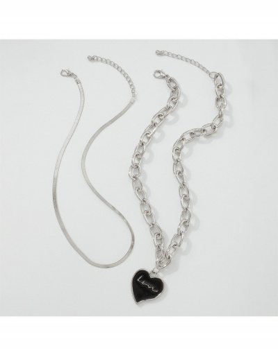 Replica Easy Matching Heart Pendant Chain Necklace #800745 $7.67 USD for Wholesale