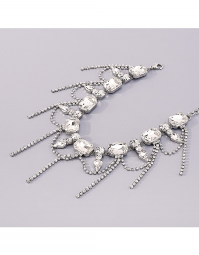 Replica  Baroque Style Rhinestone Tassels Necklace #800746 $14.61 USD for Wholesale