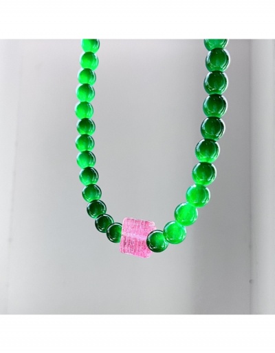  National Contrast Color Beaded Necklaces #800751 $13.47 USD, Wholesale Fashion Necklaces