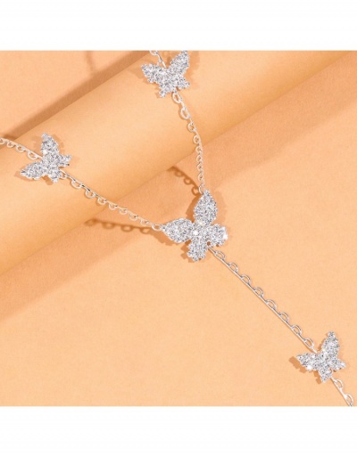 Replica  Niche Light Luxury Diamond-inlaid Butterfly Necklace   #800753 $9.75 USD for Wholesale