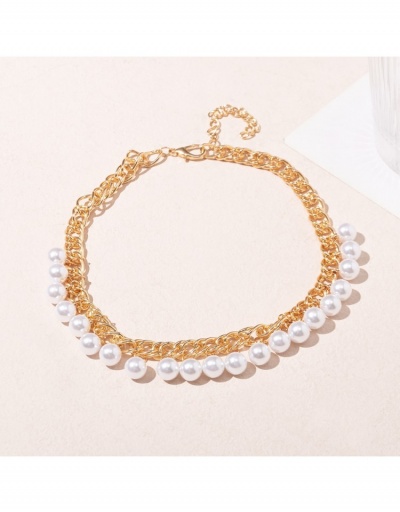 Replica  Fashion Women's Faux Pearl Chain Necklace #800756 $8.79 USD for Wholesale