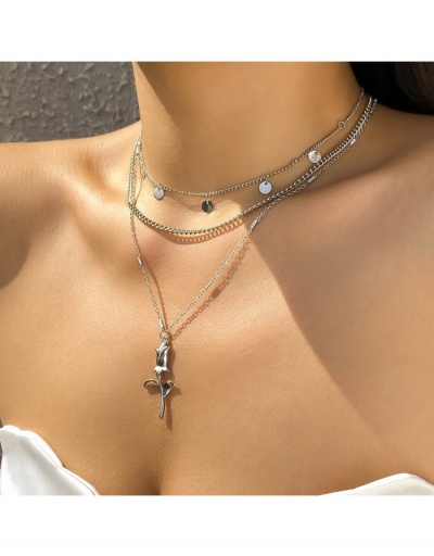 Replica  Fashion Versatile Rose Sequins Collarbone Chain For Women #800760 $6.83 USD for Wholesale