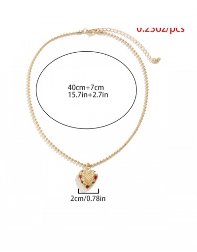 Replica Fashion Simple Heart Necklace For Women #800761 $5.98 USD for Wholesale