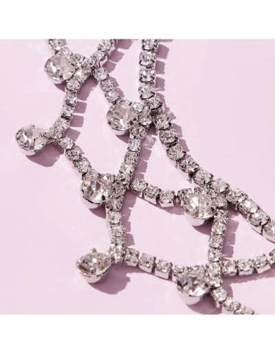 Replica  Sexy Fashion Versatile Hollowed-out Diamond Necklace #800763 $12.97 USD for Wholesale