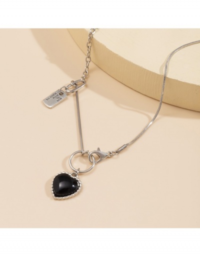 Replica  Minority Design Sense Black Acrylic Necklace #800766 $5.51 USD for Wholesale