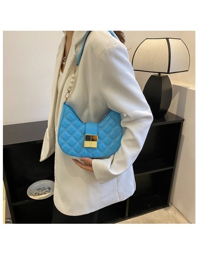 Latest Black Rhombus Lattice  Hasp Zipper One Shoulder Bags #800773 $16.90 USD, Wholesale Fashion Shoulder Bags