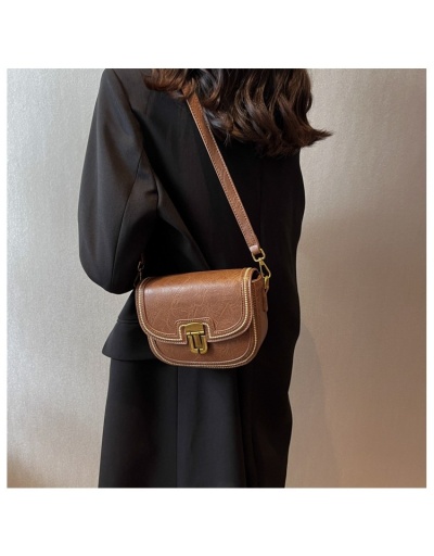 Replica Vintage Brown Ladies Shoulder Bags #800801 $37.83 USD for Wholesale