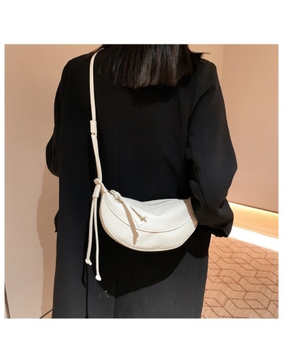 Replica PU White Street Dumpling Shoulder Bags #800805 $25.00 USD for Wholesale