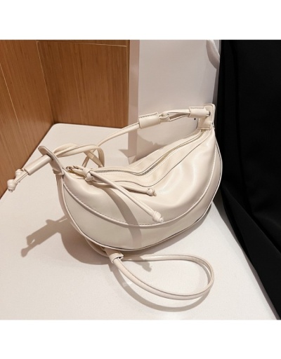 Replica PU White Street Dumpling Shoulder Bags #800805 $25.00 USD for Wholesale