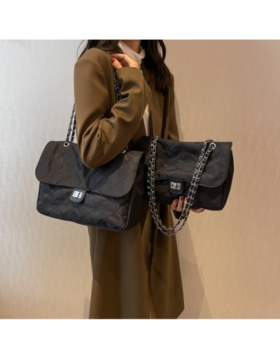 Replica Canvas Rhombus Lattice  Black Twist Lock  Shoulder Bags #800818 $45.93 USD for Wholesale