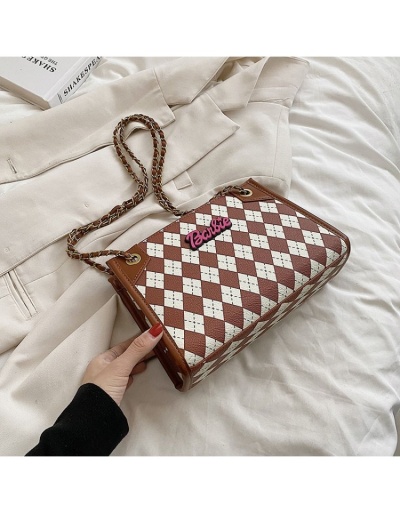  2022 PU Rhombus Lattice Women's Bag #800825 $28.75 USD, Wholesale Fashion Shoulder Bags