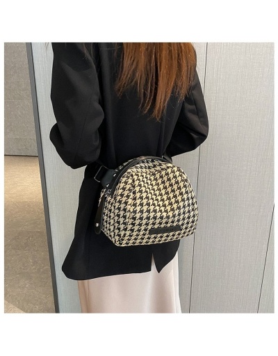 Casual Women Houndstooth Cross Body Shoulder Bags #800836 $15.60 USD, Wholesale Fashion Shoulder Bags