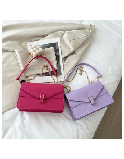 Replica Pure Color Chain Ladies Shoulder Bags #800841 $20.00 USD for Wholesale