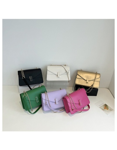 Replica Pure Color Chain Ladies Shoulder Bags #800841 $20.00 USD for Wholesale