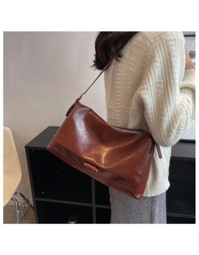 Replica Vintage Solid Brown Large Capacity Shoulder Bags #800847 $43.91 USD for Wholesale