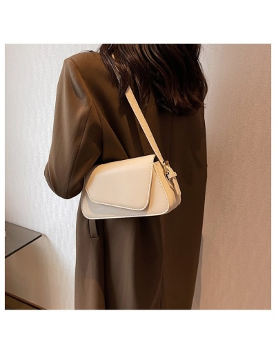 Replica Simple Design Pure Color Ladies Shoulder Bags #800851 $46.90 USD for Wholesale