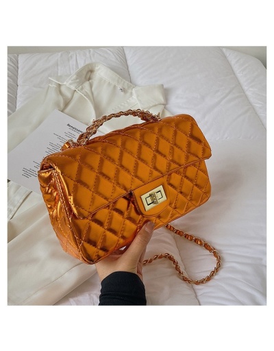 Replica  Rhombus Lattice  Twist Lock  Ladies Shoulder Bags #800855 $40.48 USD for Wholesale