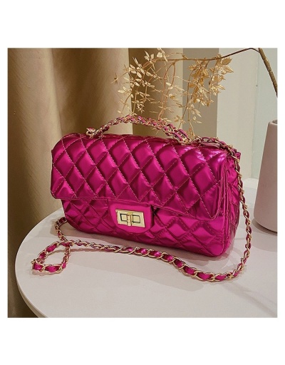 Replica  Rhombus Lattice  Twist Lock  Ladies Shoulder Bags #800855 $40.48 USD for Wholesale