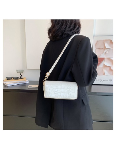 Replica Alligator Print  White Shoulder Bags For Ladies #800856 $20.15 USD for Wholesale