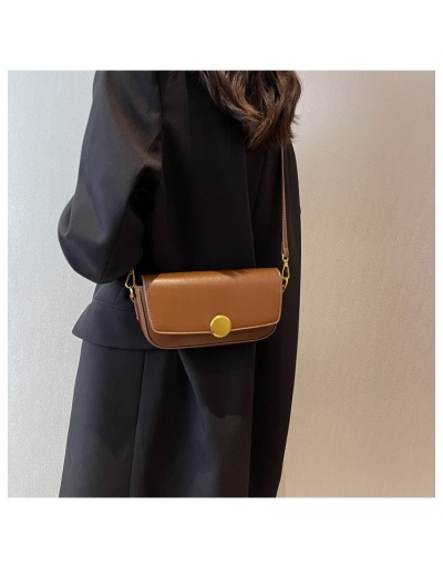 Replica Vintage Solid Brown Shoulder Bags For Ladies #800860 $40.95 USD for Wholesale