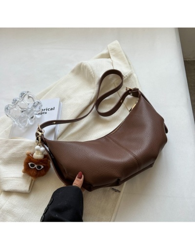  Casual Simple Pure Color Dumpling Bag #800871 $32.20 USD, Wholesale Fashion Shoulder Bags