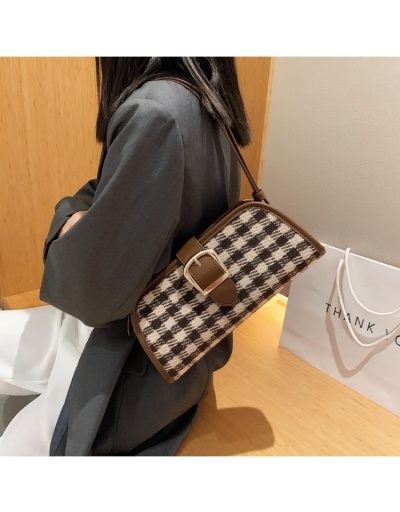 Replica  Casual Simple Plaid Shoulder Bag For Women #800873 $35.00 USD for Wholesale