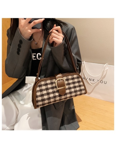 Replica  Casual Simple Plaid Shoulder Bag For Women #800873 $35.00 USD for Wholesale