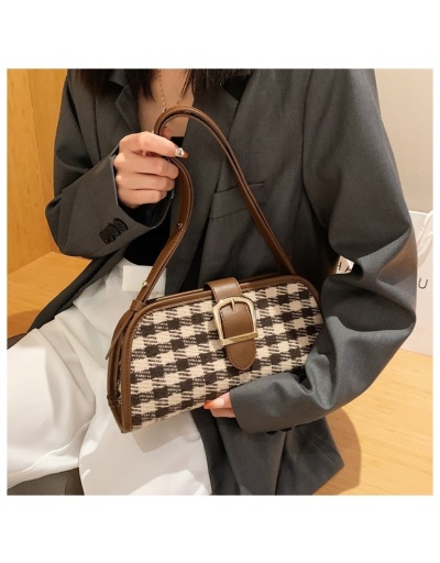 Replica  Casual Simple Plaid Shoulder Bag For Women #800873 $35.00 USD for Wholesale