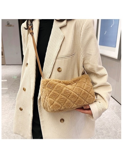 Replica  Trend 2022 Plush Shoulder Bag Female #800885 $9.10 USD for Wholesale