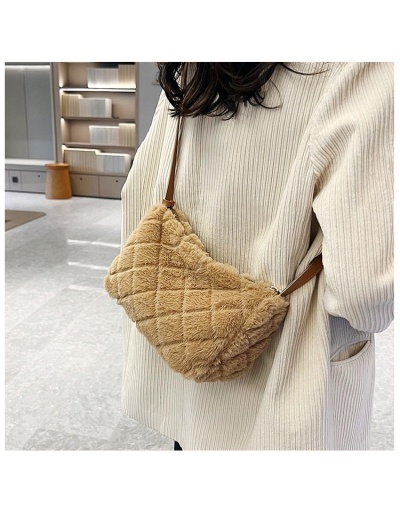 Replica  Trend 2022 Plush Shoulder Bag Female #800885 $9.10 USD for Wholesale