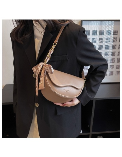 Replica  Fashion Fragrance Leisure Pure Color Saddle Bag #800888 $29.25 USD for Wholesale