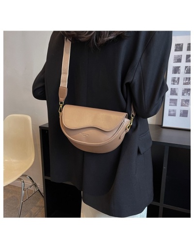 Replica  Fashion Fragrance Leisure Pure Color Saddle Bag #800888 $29.25 USD for Wholesale