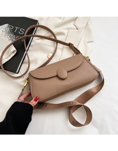  Fashion Pure Color Trendy Baguette Shoulder Bags #800891 $37.50 USD, Wholesale Fashion Shoulder Bags