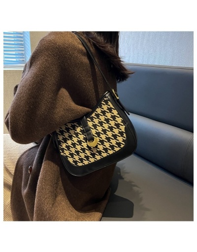 Houndstooth One Shoulder Bags For Women #800893 $39.83 USD, Wholesale Fashion Shoulder Bags