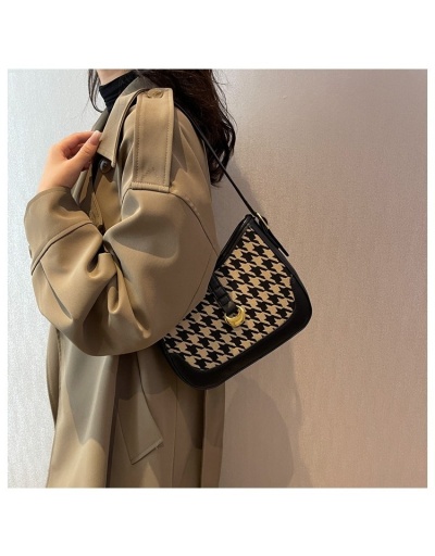 Replica Houndstooth One Shoulder Bags For Women #800893 $39.83 USD for Wholesale