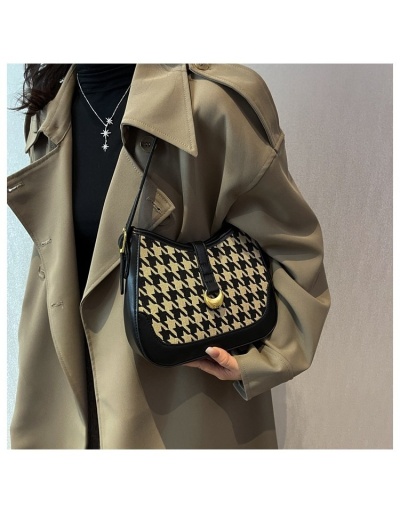 Replica Houndstooth One Shoulder Bags For Women #800893 $39.83 USD for Wholesale