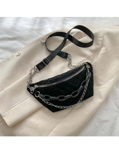 Replica  Simple Casual Chain Women's Cross-body Waist Bag #800897 $18.75 USD for Wholesale