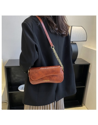 Replica  New Simple Casual Brown Shoulder Bags #800908 $21.45 USD for Wholesale